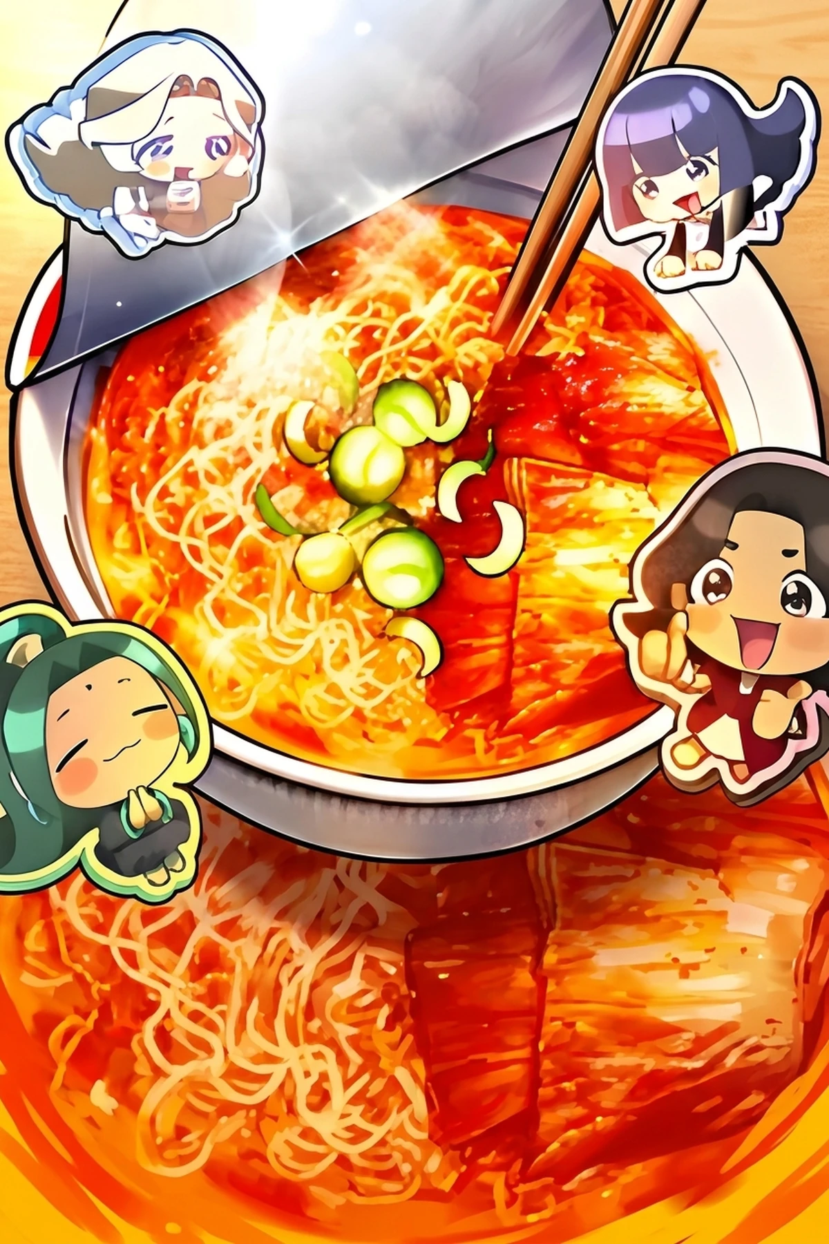 I Offered Kimchi Bowl Noodle Soup to the Gods' Group Chat