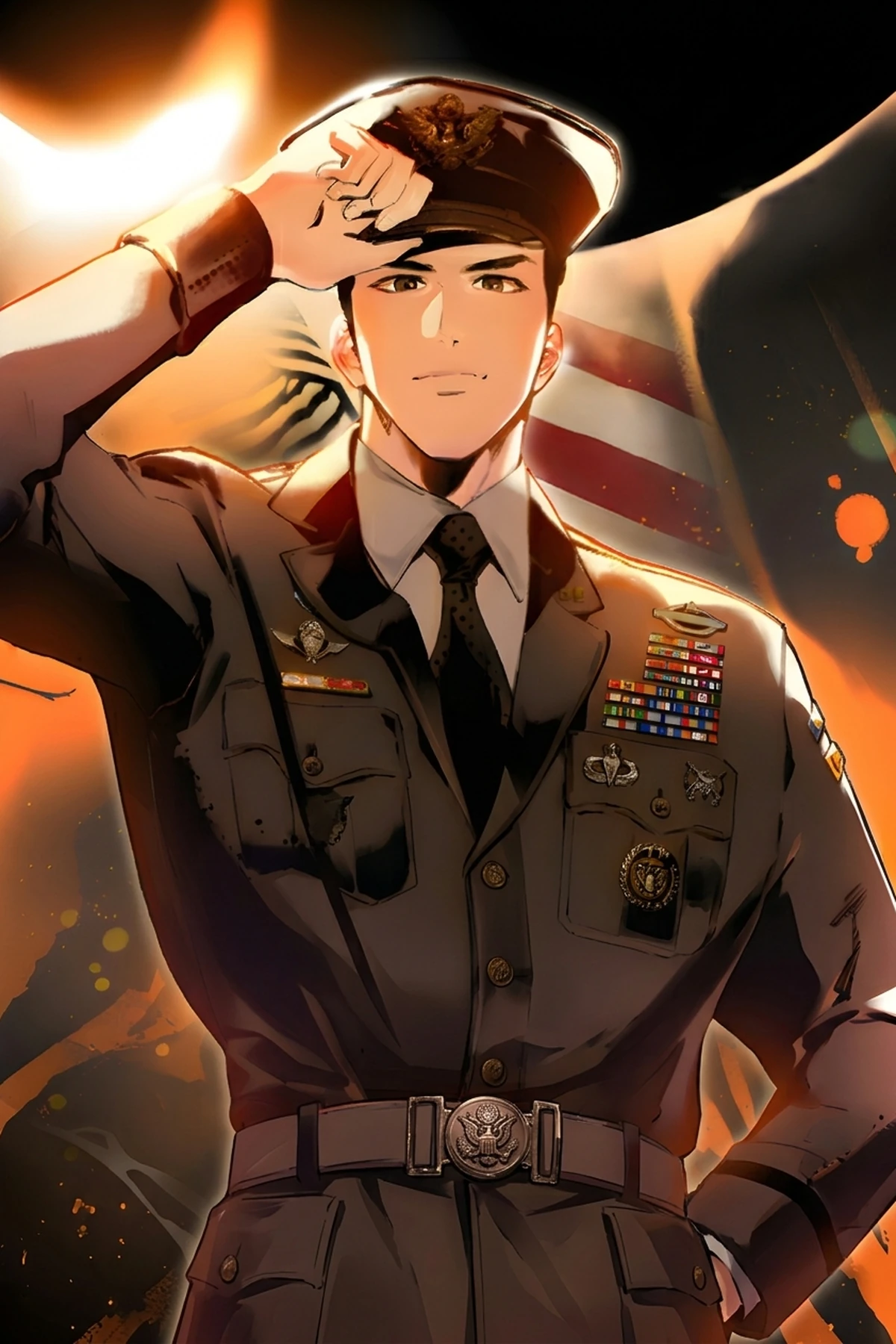 Black-Haired General of the US Army
